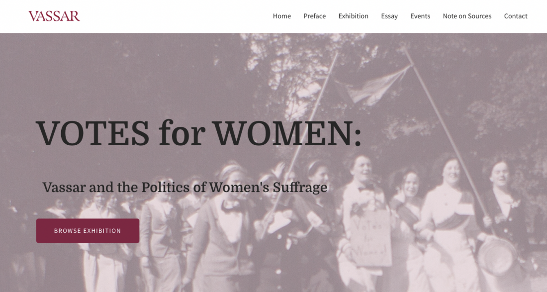 [Exhibition] Votes for Women: Vassar and the Politics of Women's Suffrage