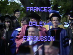 Inauguration of Frances Daly Fergusson - Ceremony