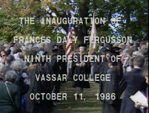 Inauguration of Frances Daly Fergusson - Ceremony, part 1
